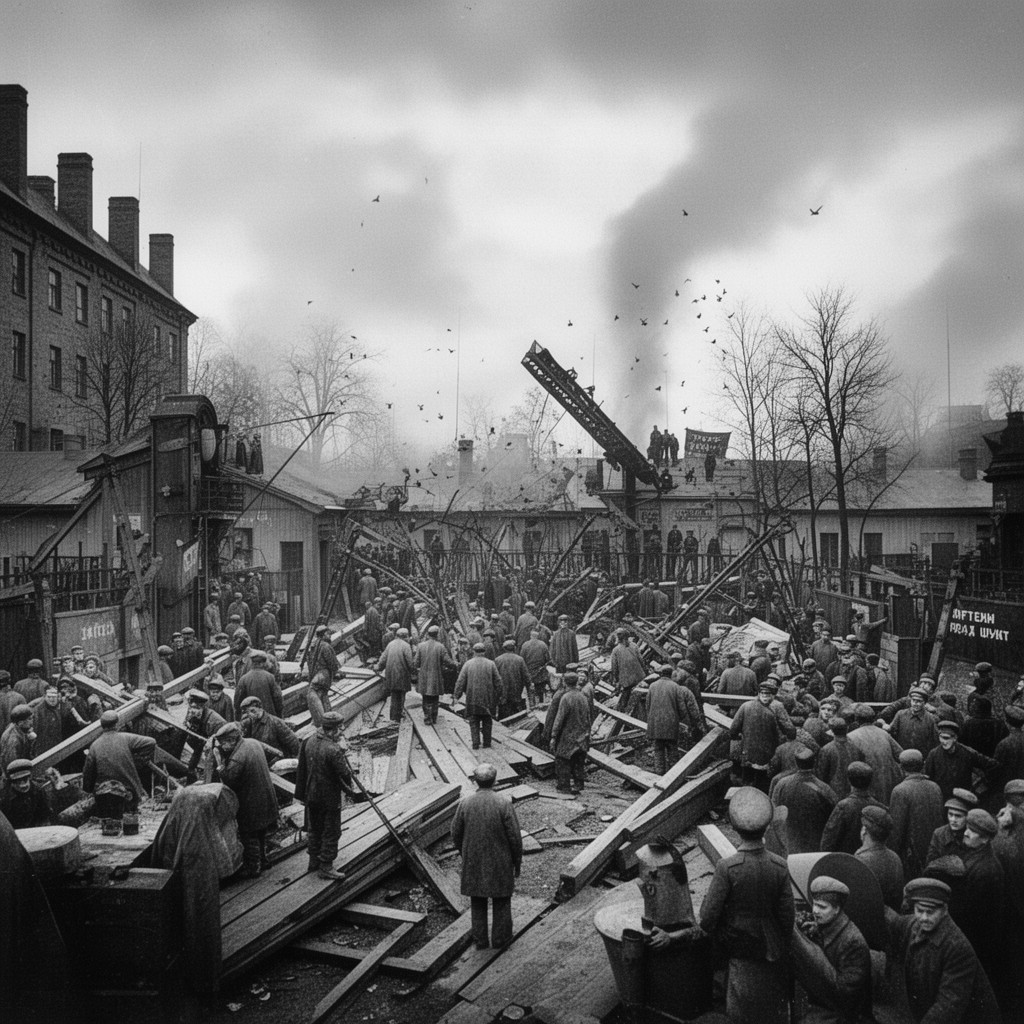 AI-generated illustration of Stalinist repressions