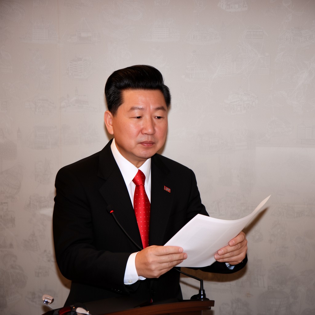 AI-generated illustration of Eternal President of the Republic