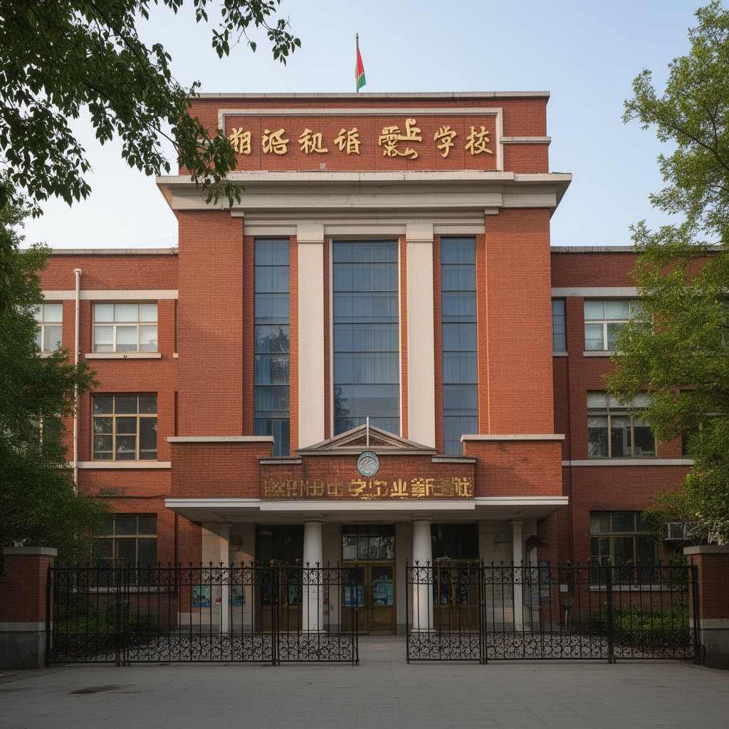 AI-generated illustration of Yuwen Middle School in Jilin
