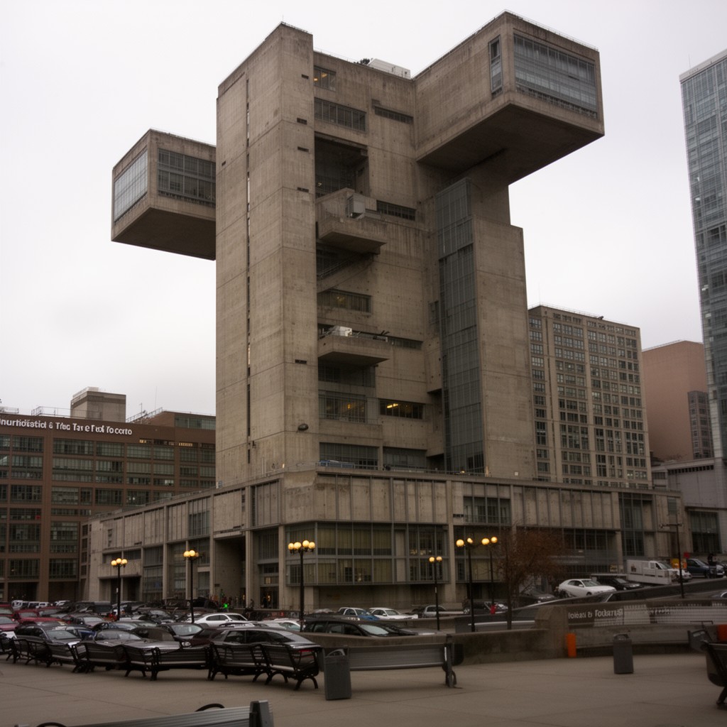 AI-generated illustration of Robarts Library