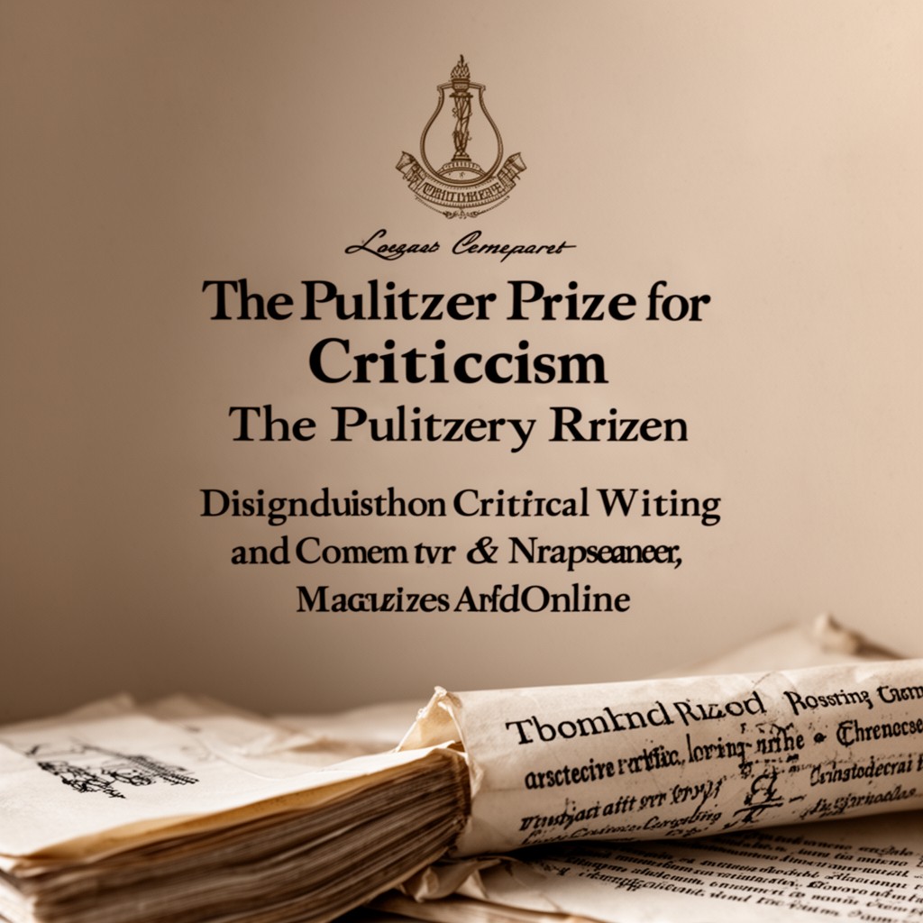 AI-generated illustration of Pulitzer Prize for Criticism