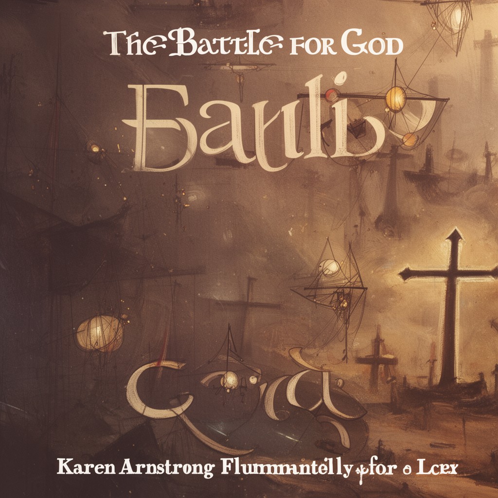 AI-generated illustration of The Battle for God