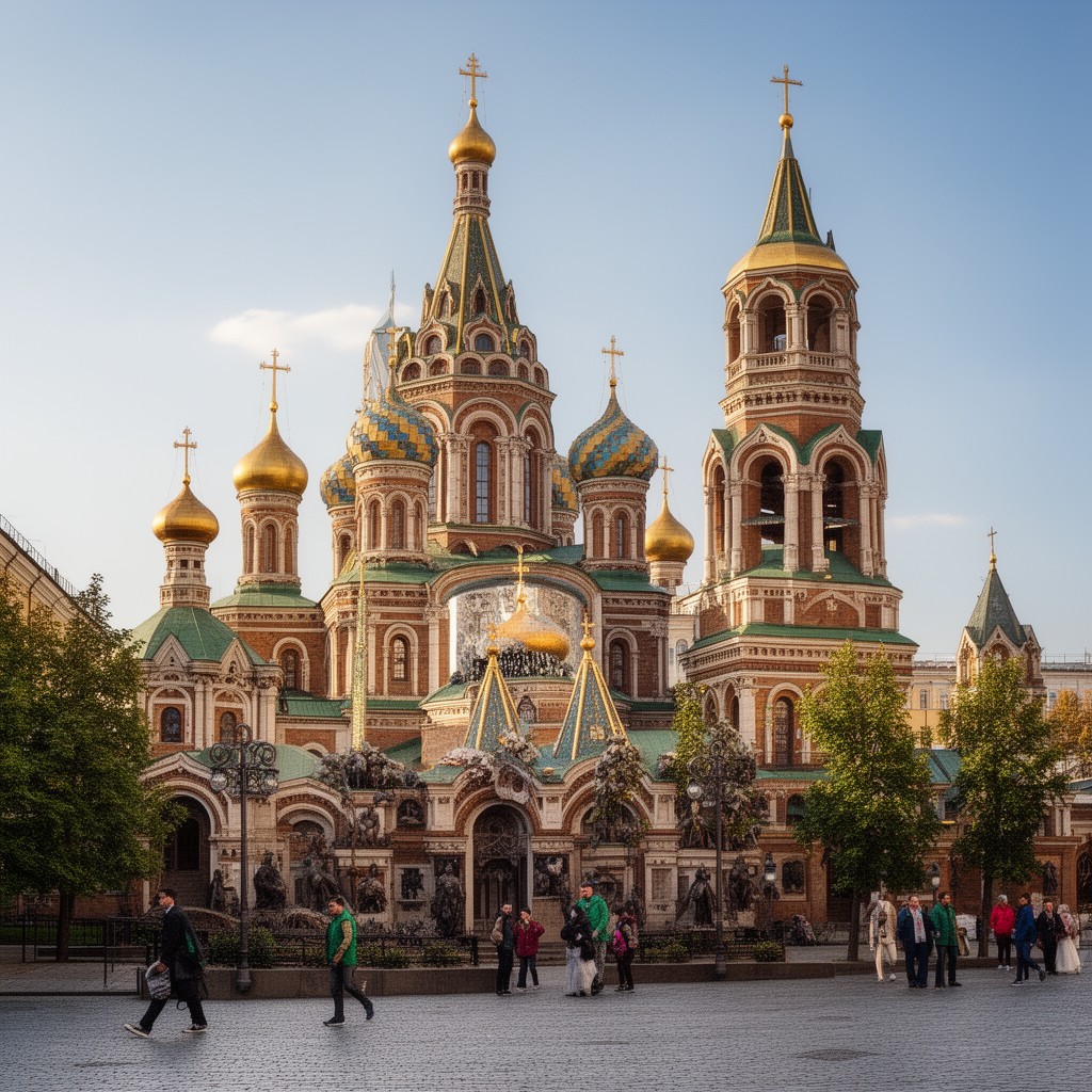 AI-generated illustration of Dormition Cathedral