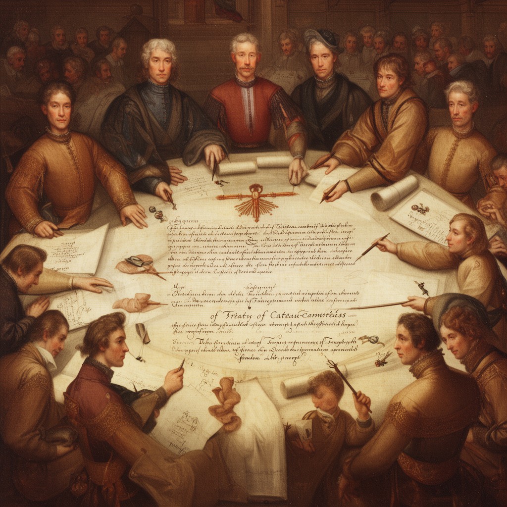 AI-generated illustration of Treaty of Cateau-Cambrésis