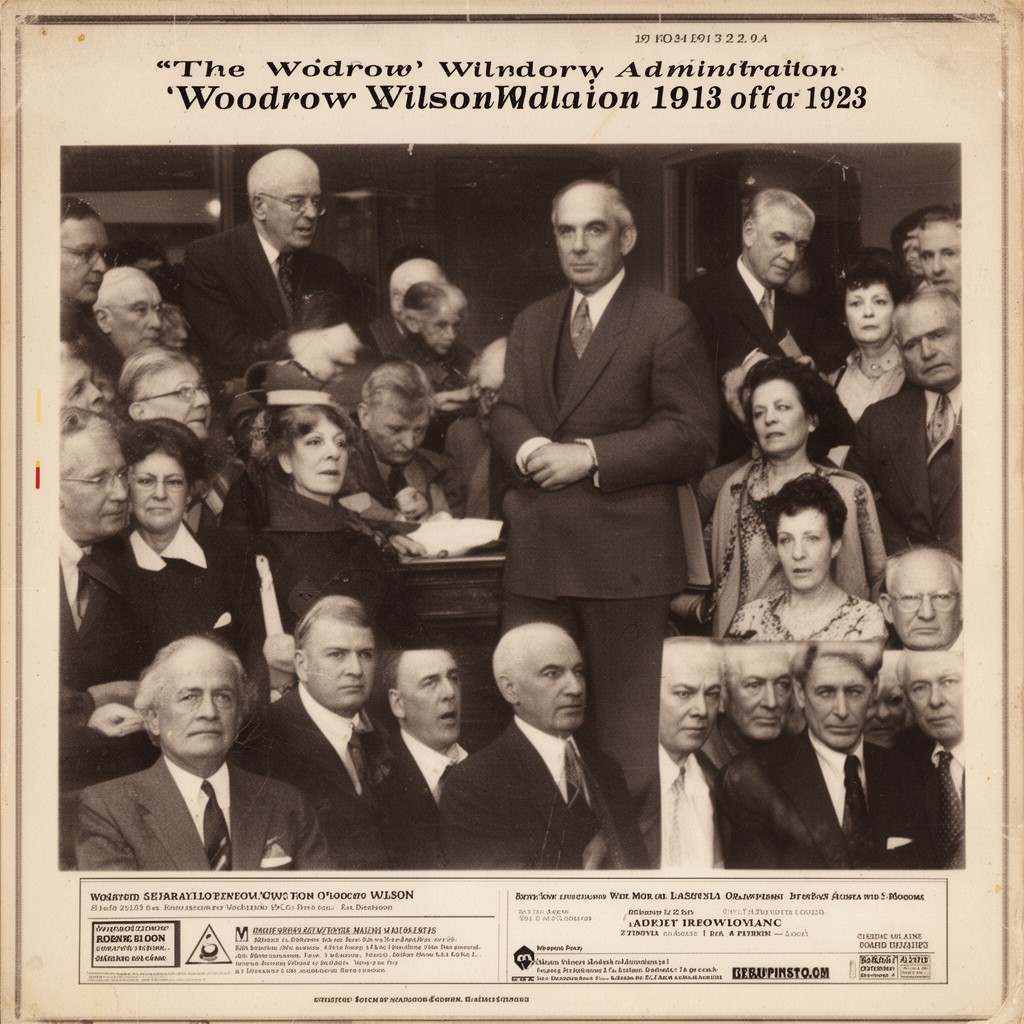 AI-generated illustration of Woodrow Wilson administration