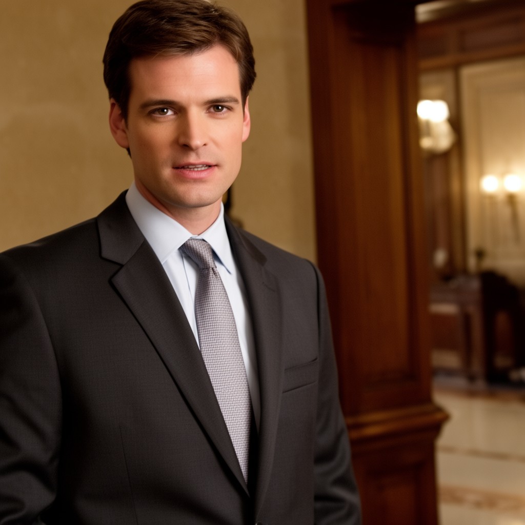 AI-generated illustration of Sam Seaborn