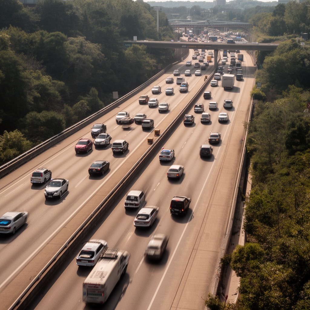 AI-generated illustration of Georgia State Route 400