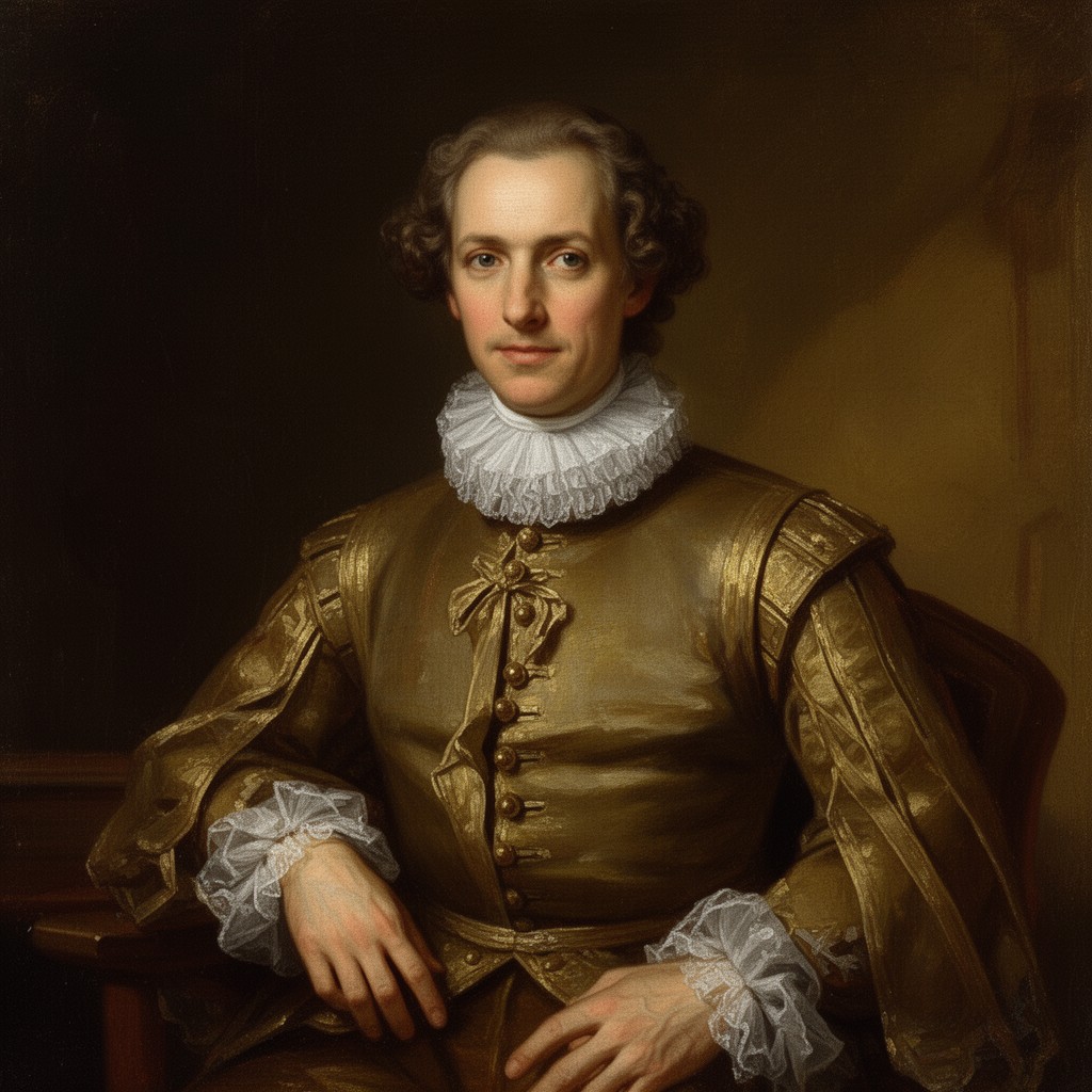 AI-generated illustration of Anthony van Diemen