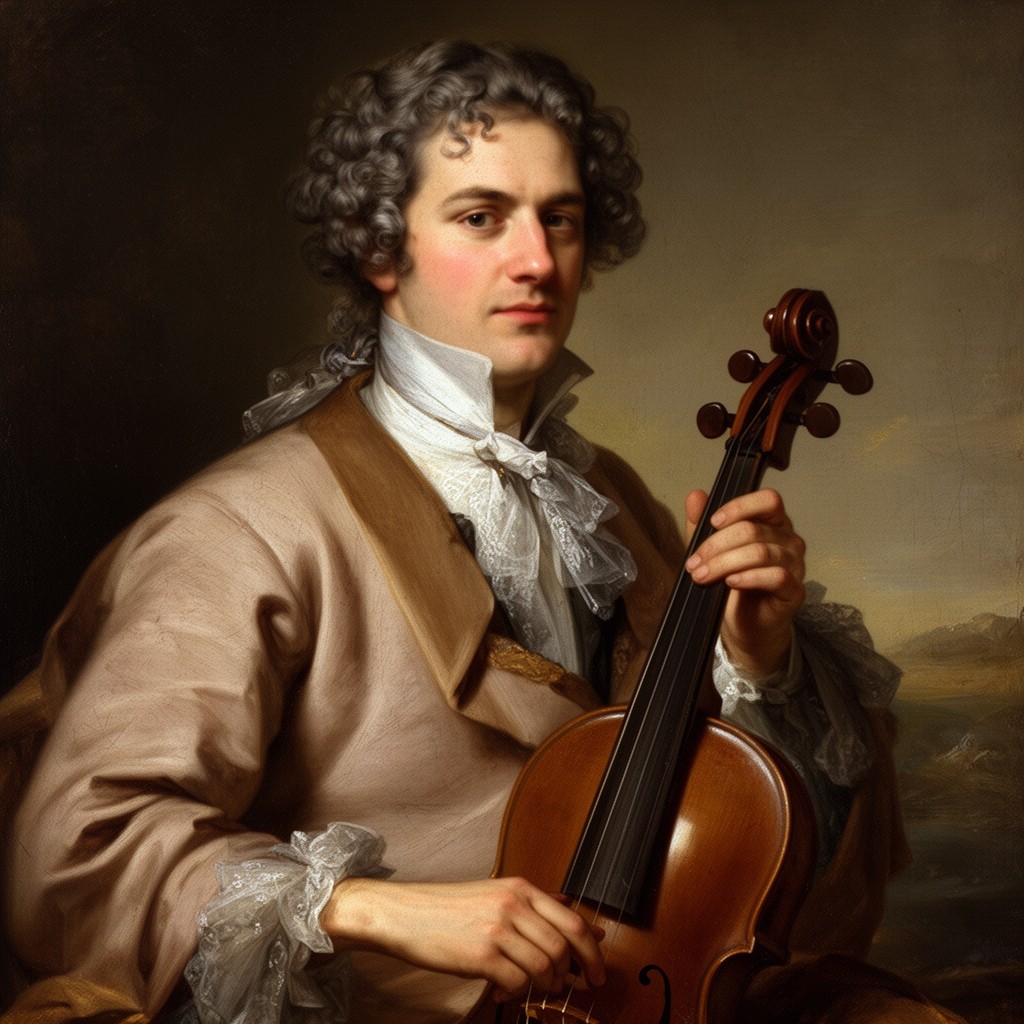 AI-generated illustration of Antonio Vivaldi