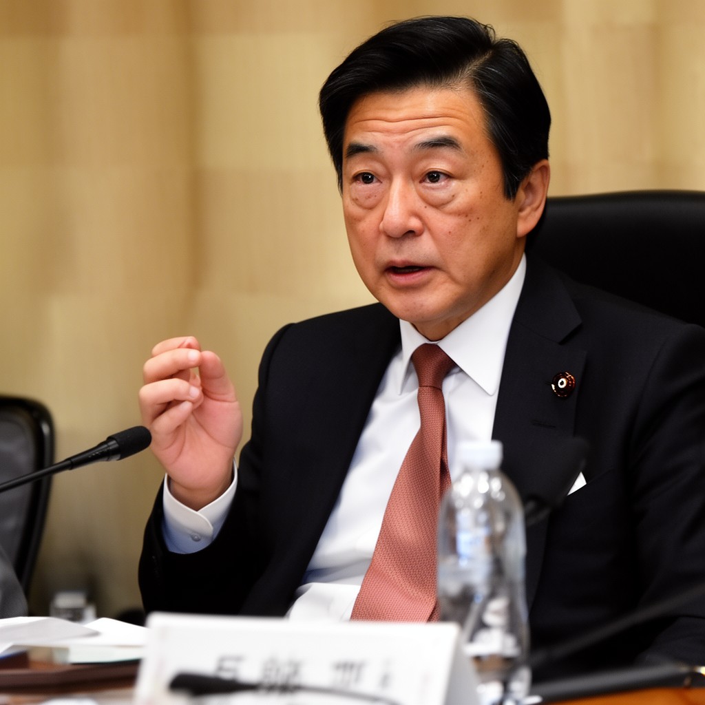 AI-generated illustration of Taro Aso