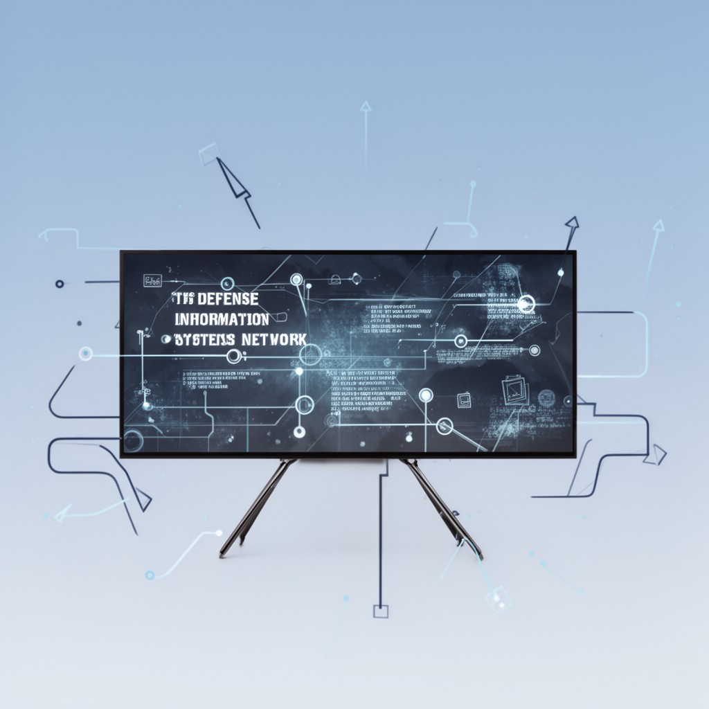 AI-generated illustration of Defense Information Systems Network