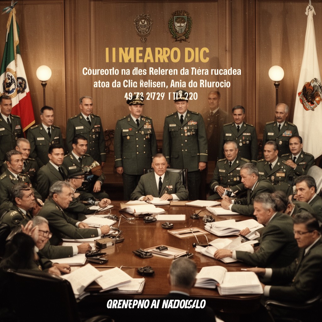AI-generated illustration of Council of State of Chile (during military regime)