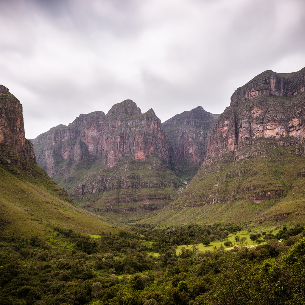 AI-generated illustration of uKhahlamba / Drakensberg Park