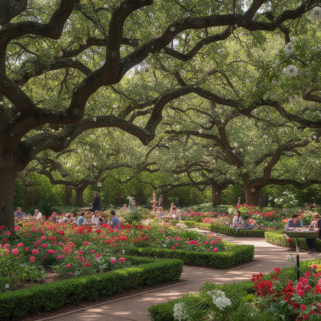 AI-generated illustration of Pecan Grove