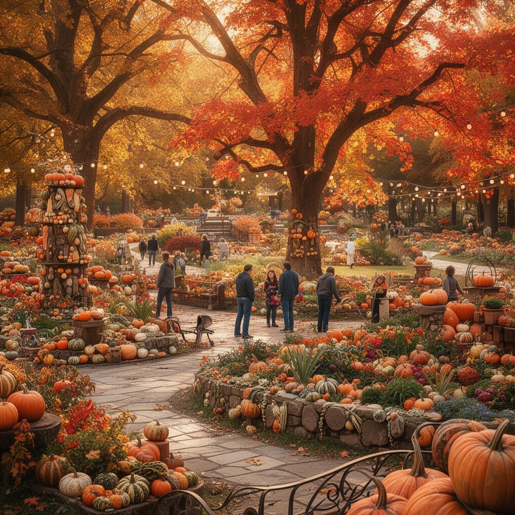 AI-generated illustration of Autumn at the Arboretum