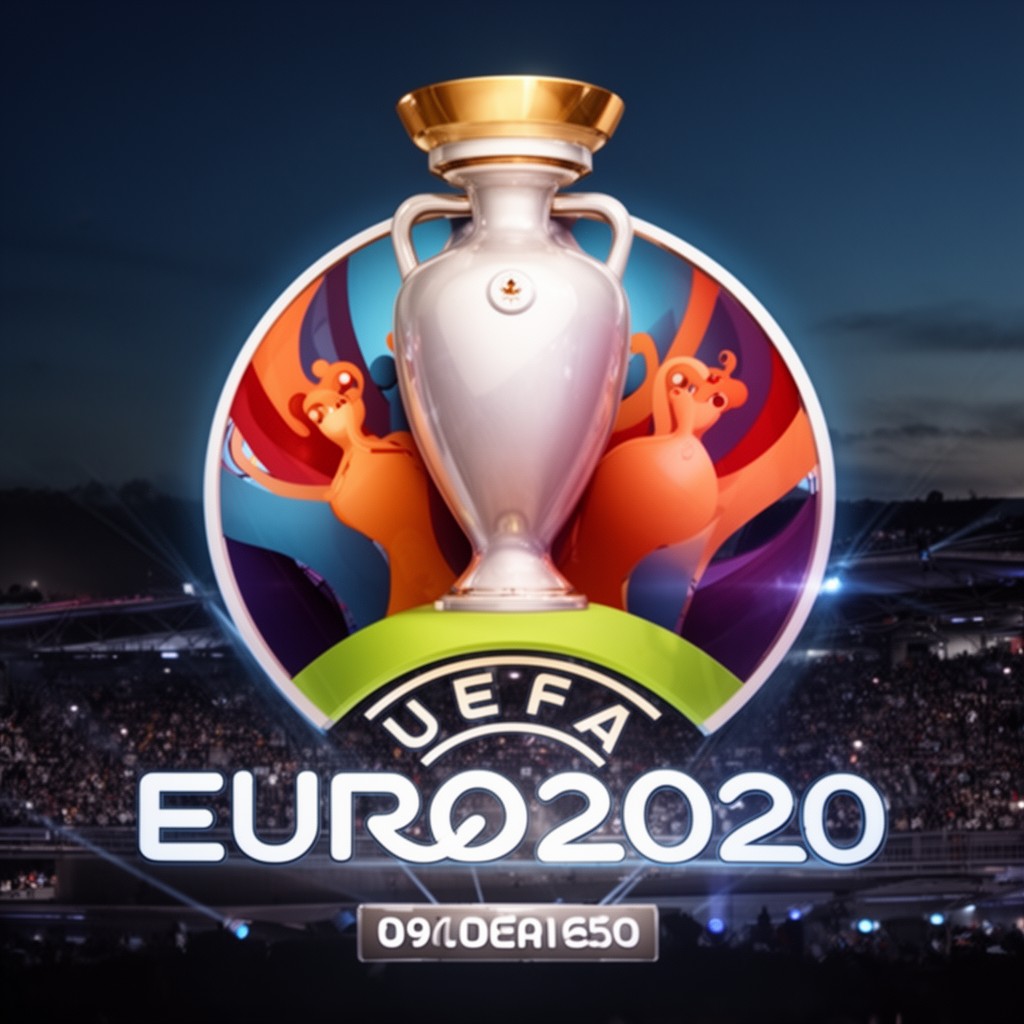 AI-generated illustration of UEFA Euro 2020 (matches)