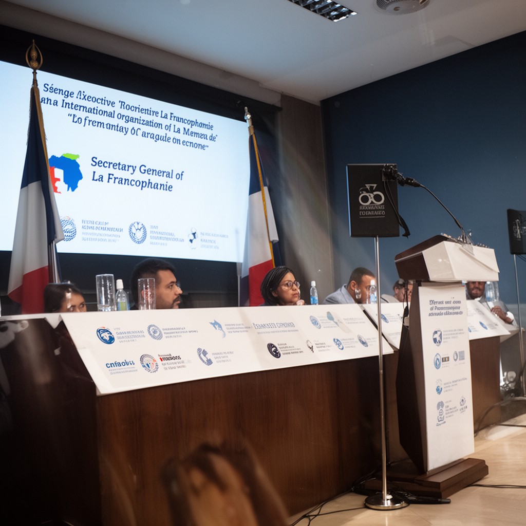 AI-generated illustration of Secretary-General of La Francophonie