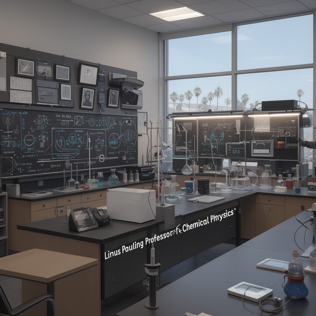 AI-generated illustration of Linus Pauling Professor of Chemical Physics