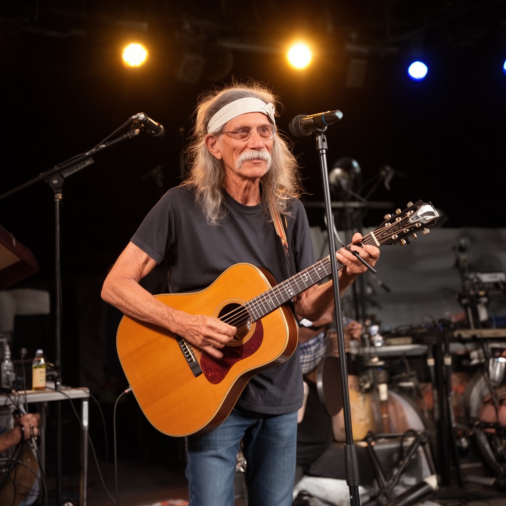 AI-generated illustration of Bob Weir