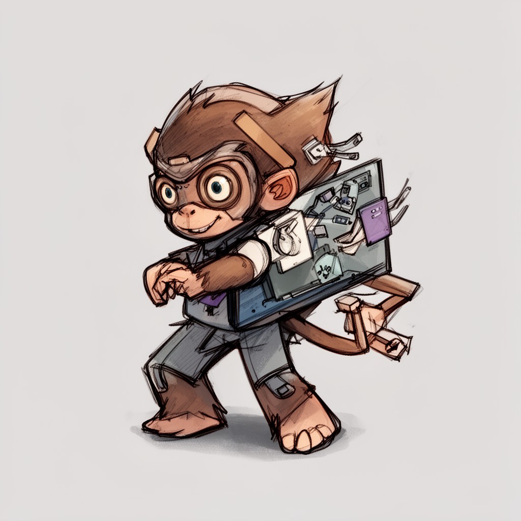 AI-generated illustration of SpiderMonkey