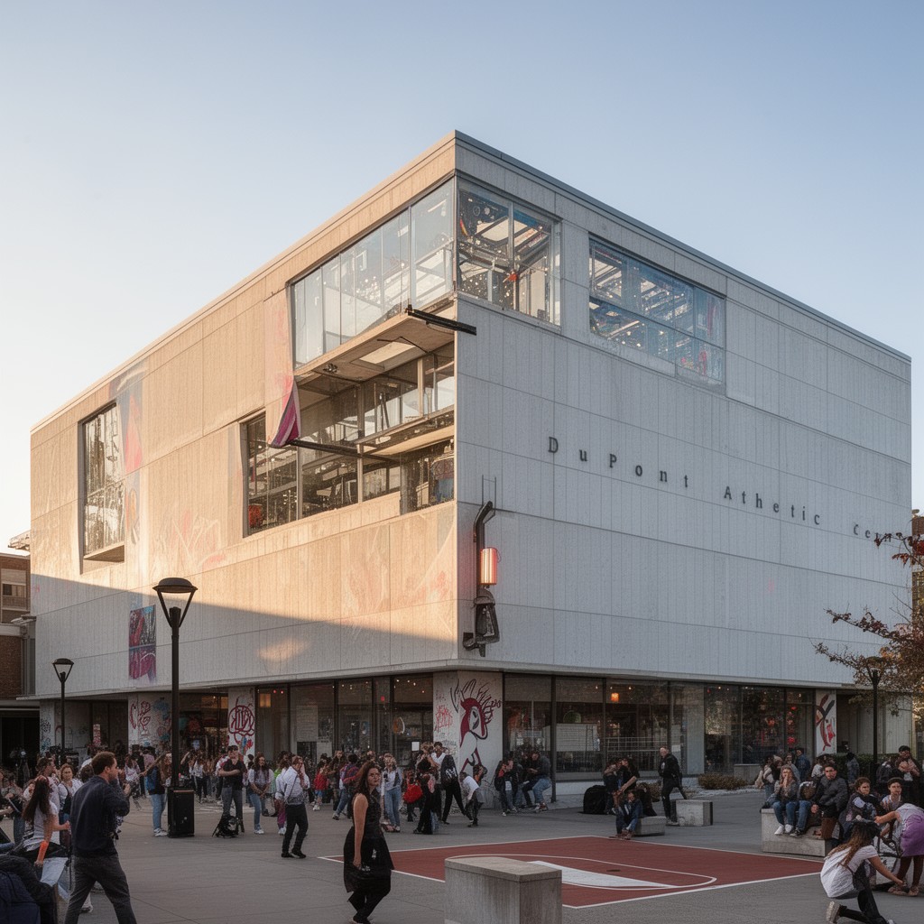 AI-generated illustration of duPont Athletic Center