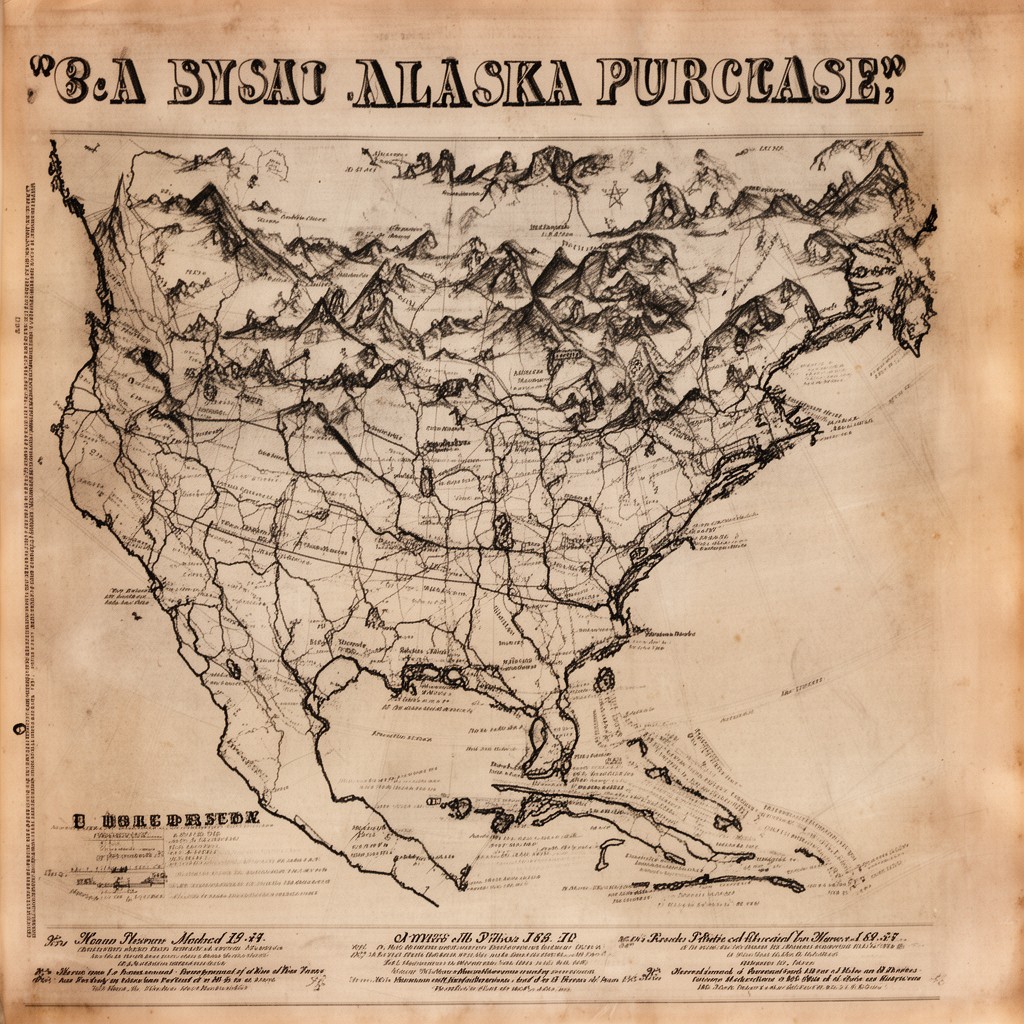 AI-generated illustration of Alaska Purchase