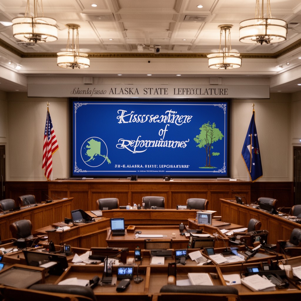 AI-generated illustration of Alaska State Legislature