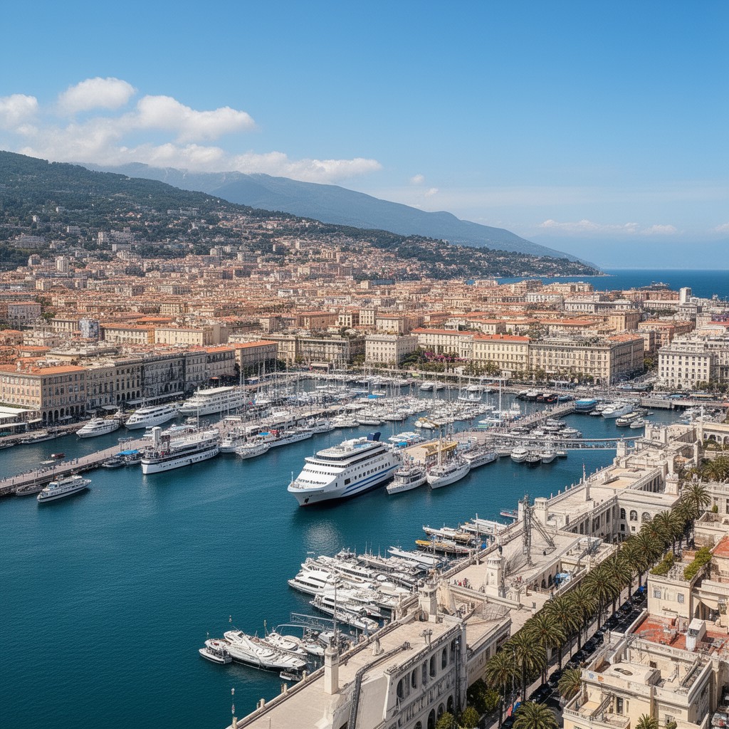 AI-generated illustration of Port of Nice