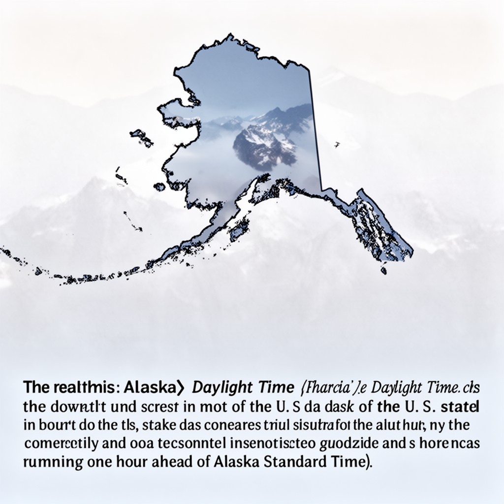 AI-generated illustration of Alaska Daylight Time