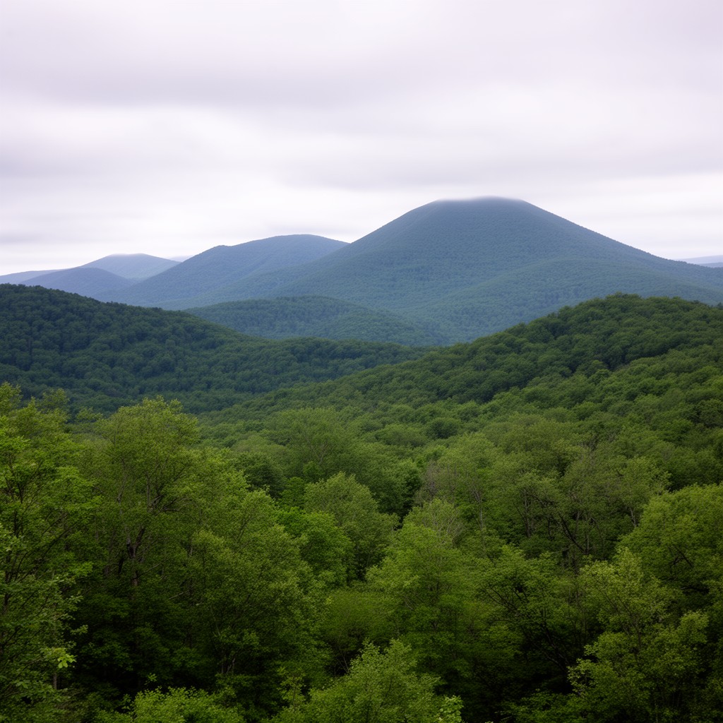 AI-generated illustration of Green Mountains