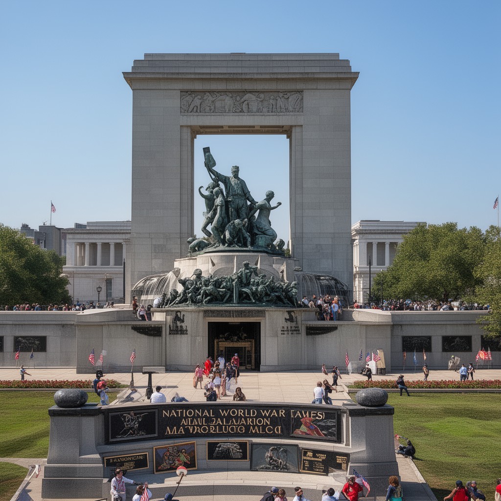 AI-generated illustration of National World War I Memorial
