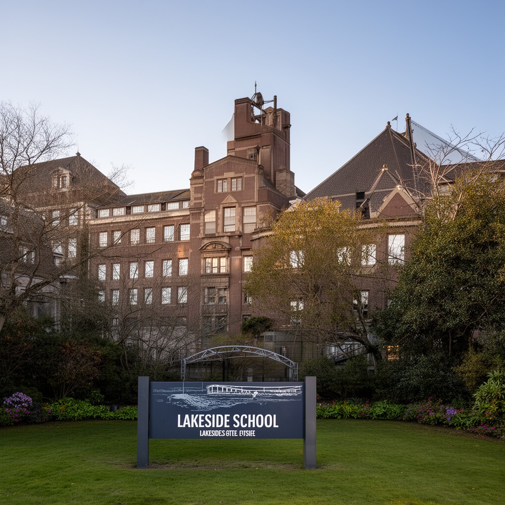 AI-generated illustration of Lakeside School