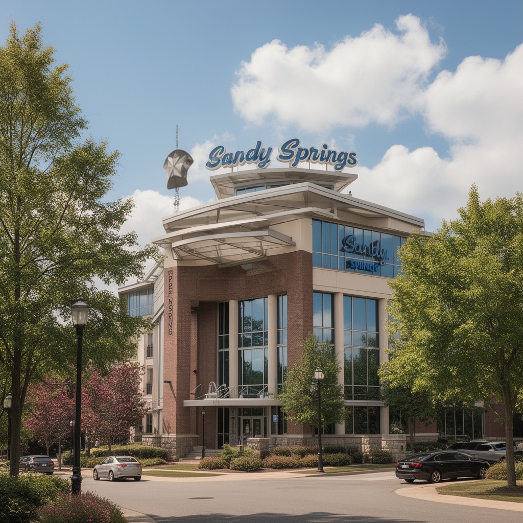 AI-generated illustration of Sandy Springs, Georgia, United States