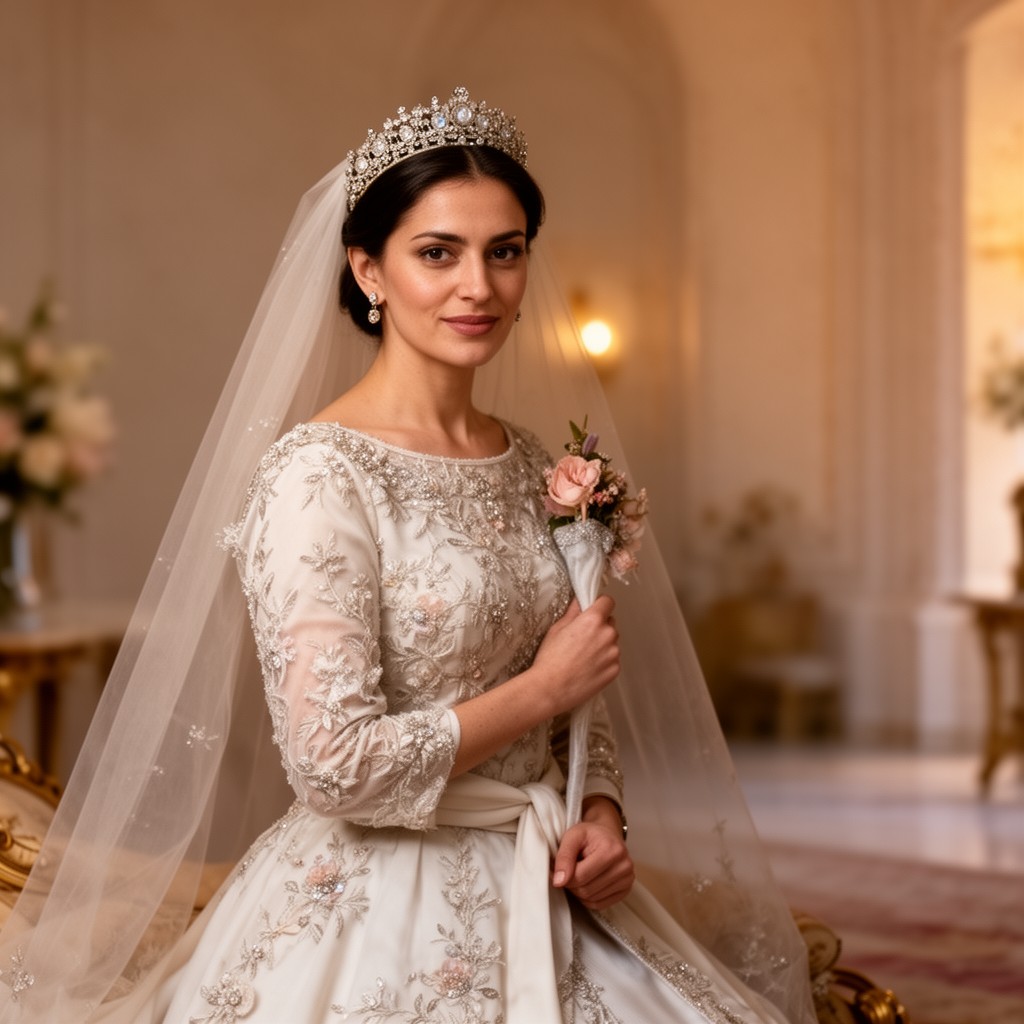 AI-generated illustration of Princess Iman bint Hussein