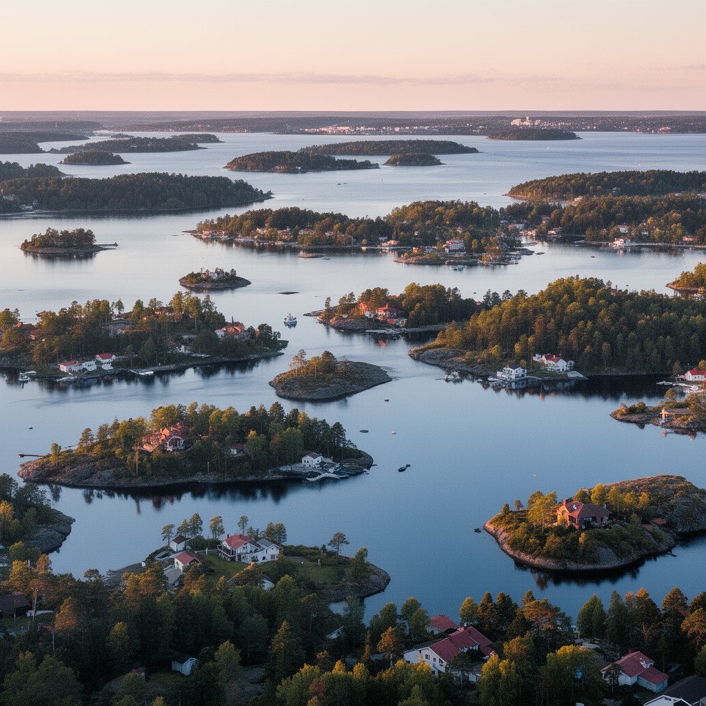 AI-generated illustration of Värmdö Municipality