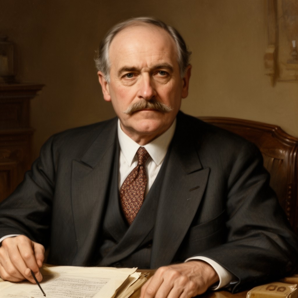AI-generated illustration of J. P. Morgan