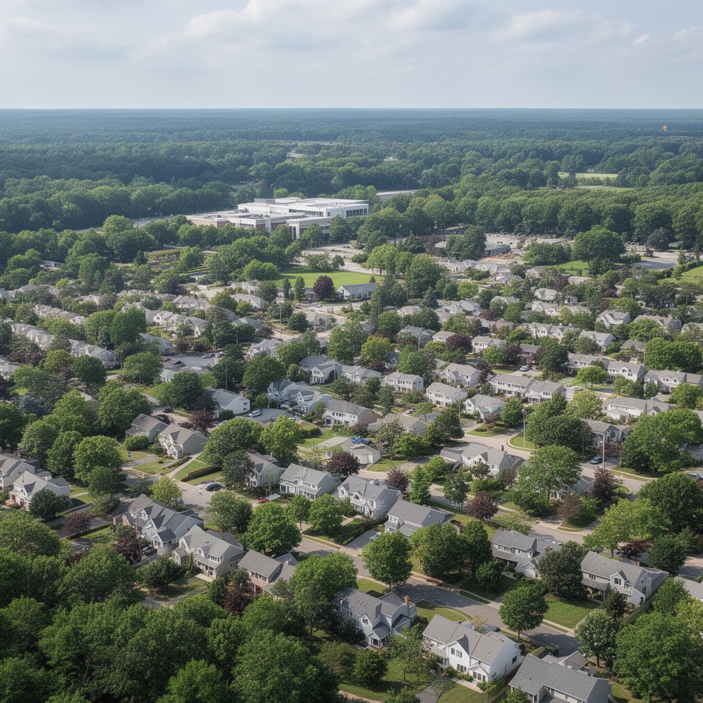 AI-generated illustration of Plainsboro Township