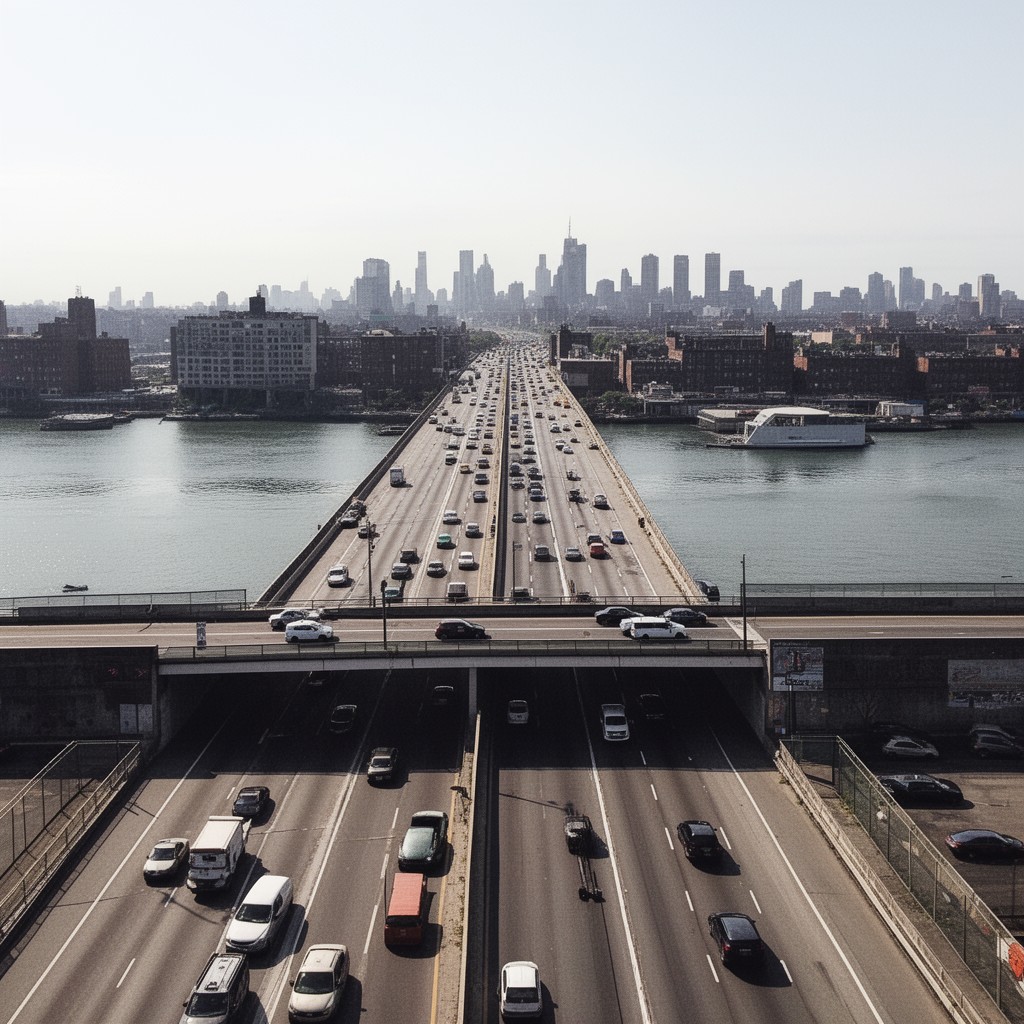 AI-generated illustration of Harlem River Drive