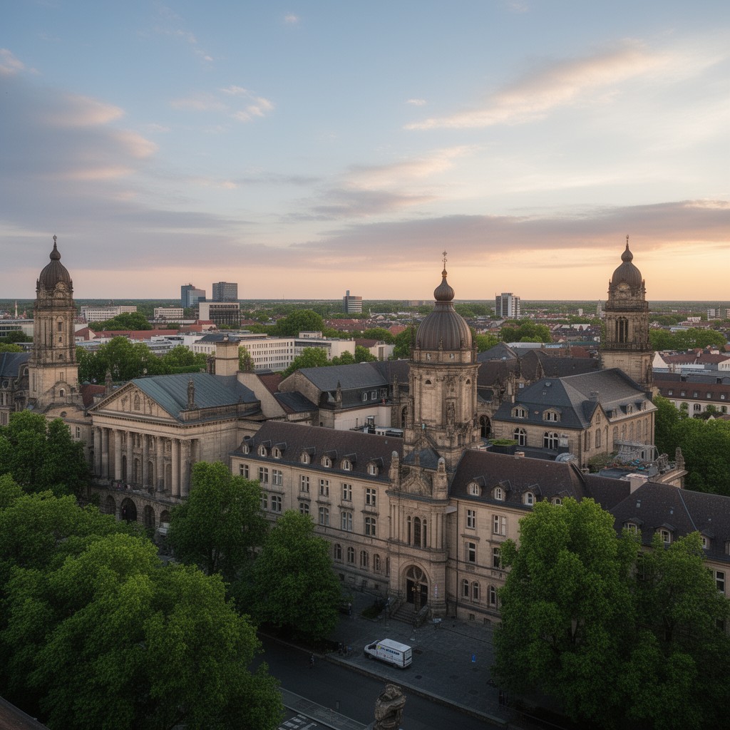 AI-generated illustration of Karlsruhe