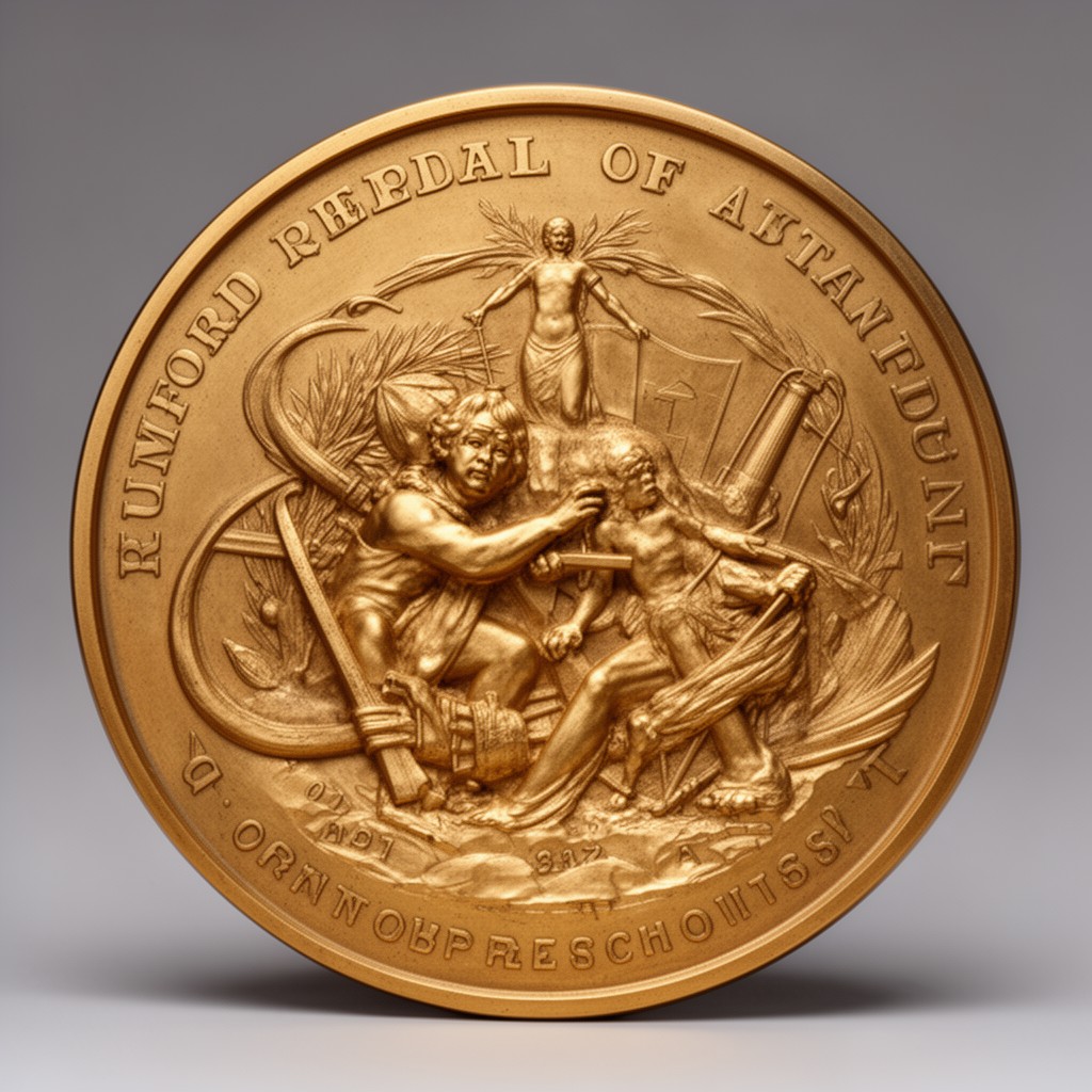 AI-generated illustration of Rumford Medal