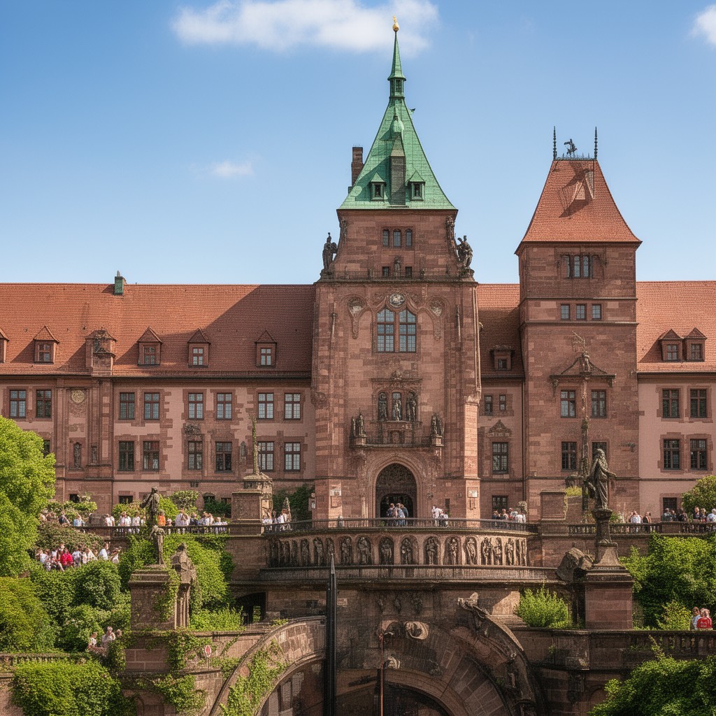 AI-generated illustration of Heidelberg University