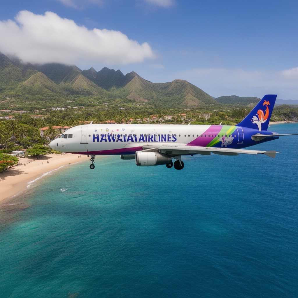 AI-generated illustration of Hawaiian Airlines