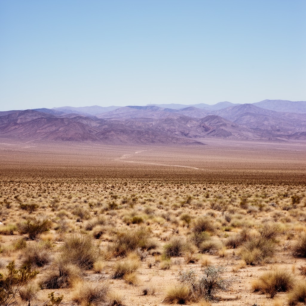 AI-generated illustration of Mojave Desert