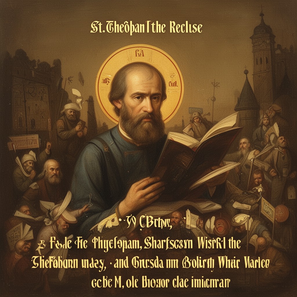 AI-generated illustration of St. Theophan the Recluse