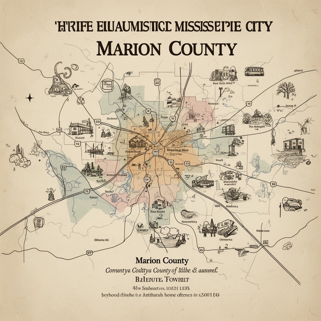 AI-generated illustration of Marion County
