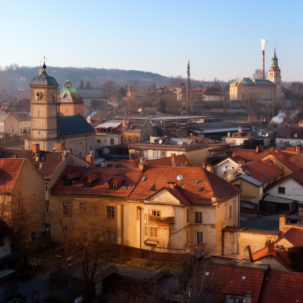 AI-generated illustration of Chrzanów