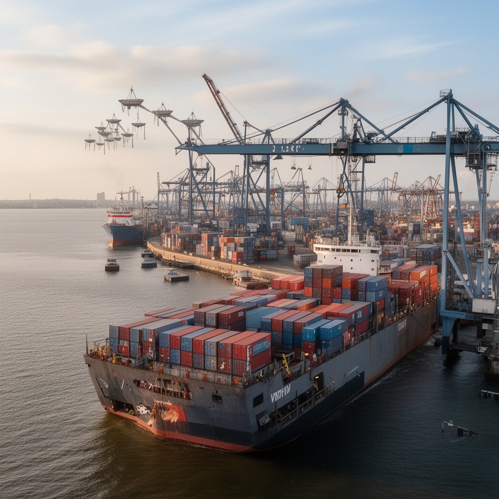 AI-generated illustration of Port of Vlissingen