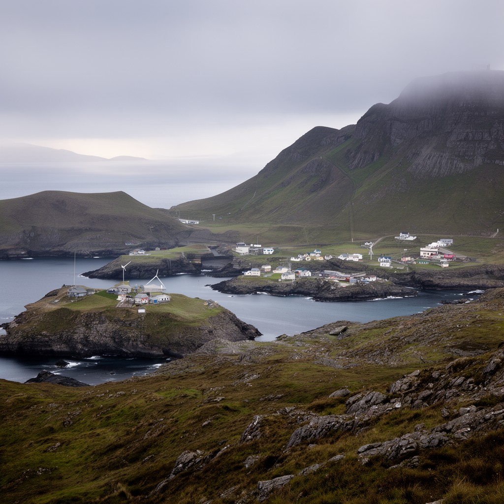 AI-generated illustration of Eigg