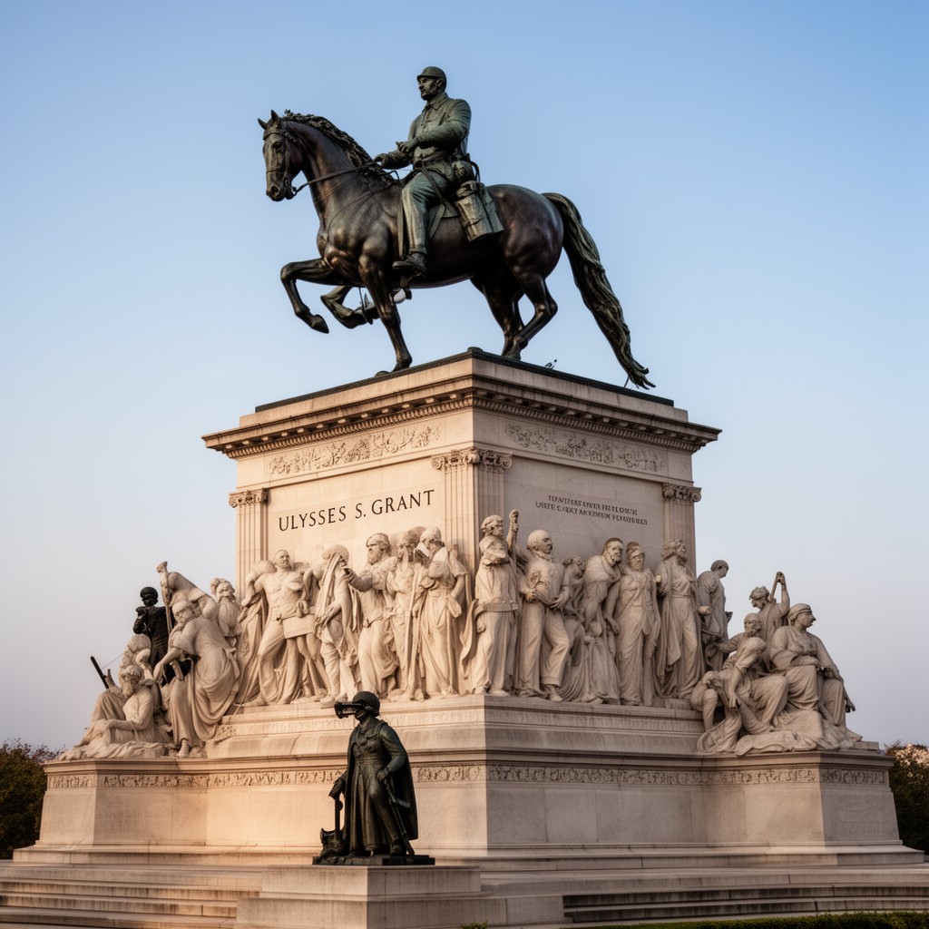 AI-generated illustration of Ulysses S. Grant Memorial