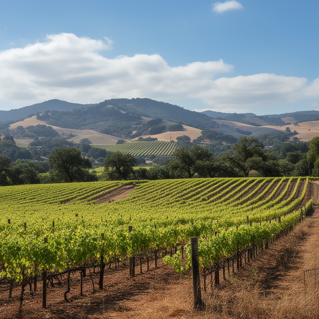 AI-generated illustration of Dry Creek Valley AVA
